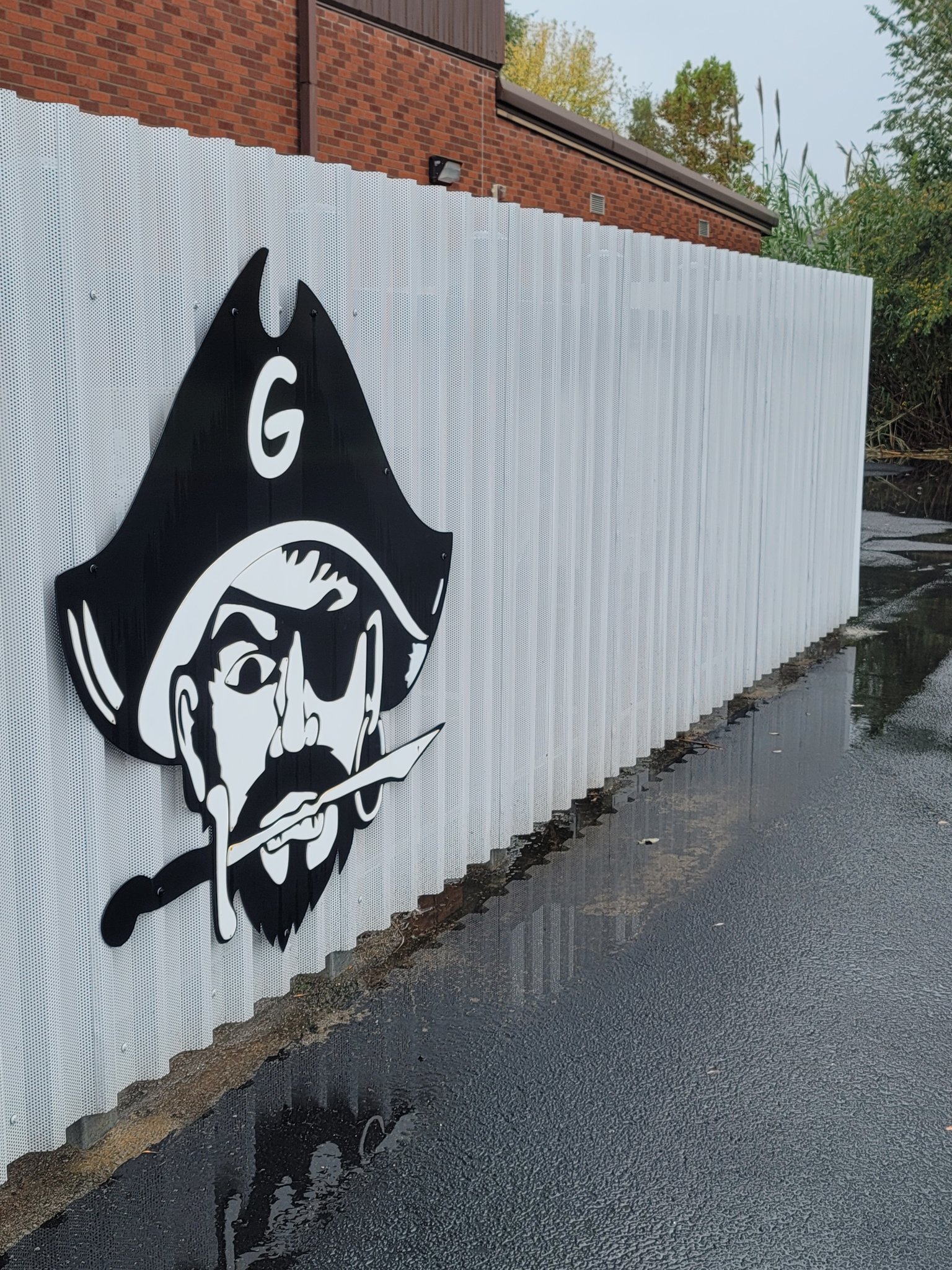 Completed fence enclosure at Greenland School near Fayetteville