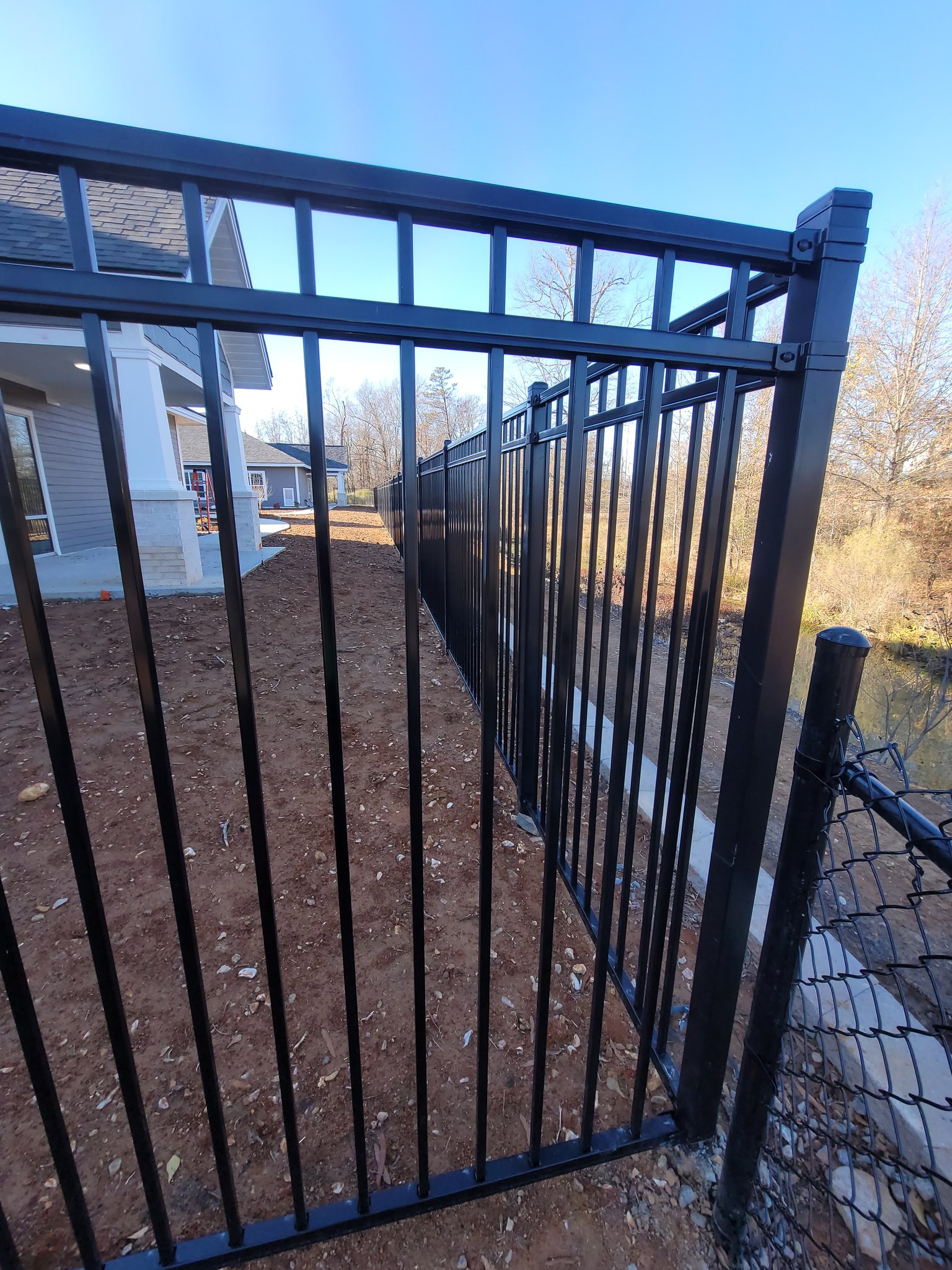 Multiple fence types at senior care facility Maumelle Arkansas