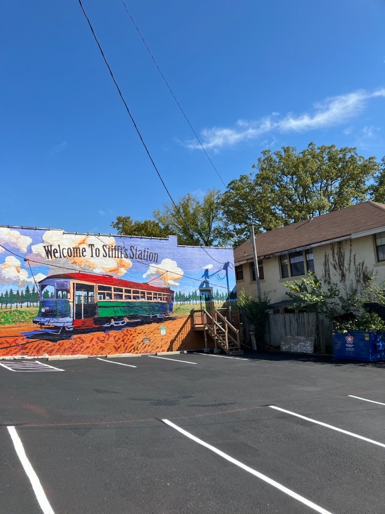 Parking lot striping and sealcoat on Markham St - Little Rock AR