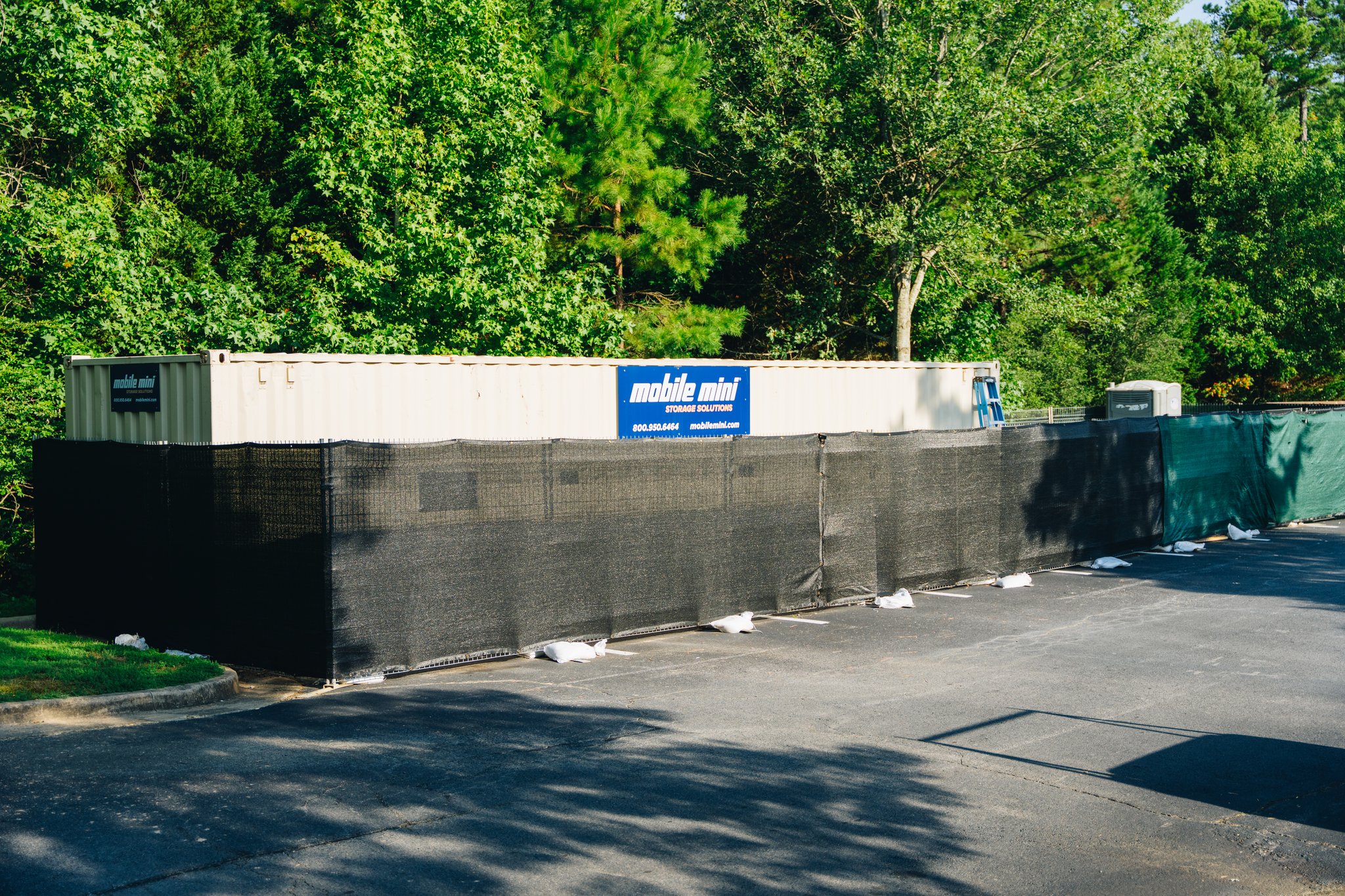 Temporary construction fence installation by AF&G LLC