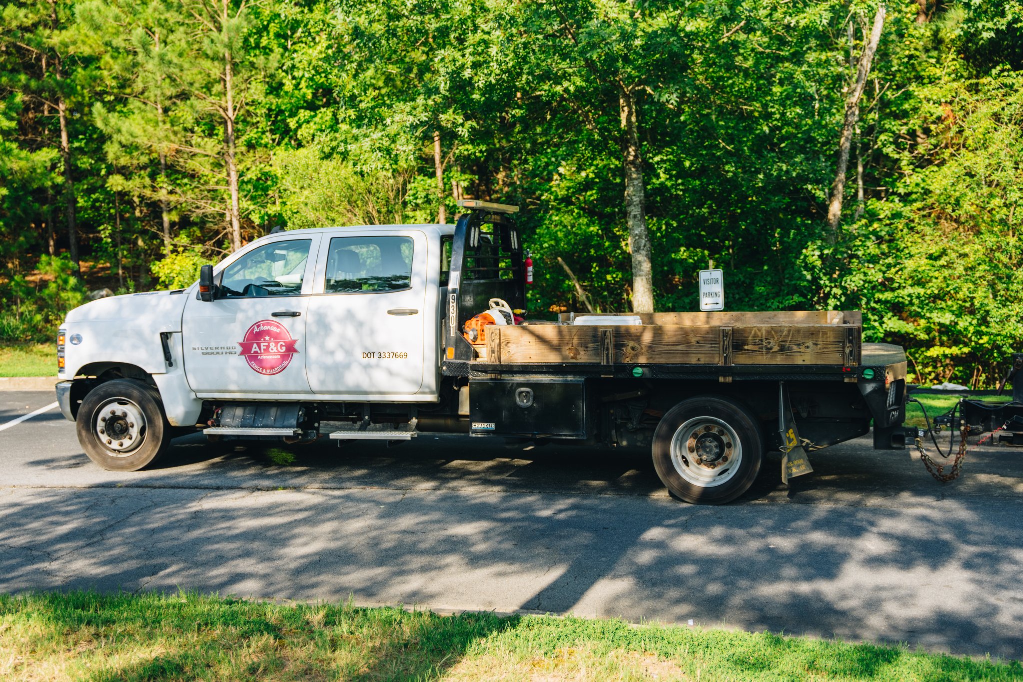 Temporary fence securing construction perimeter