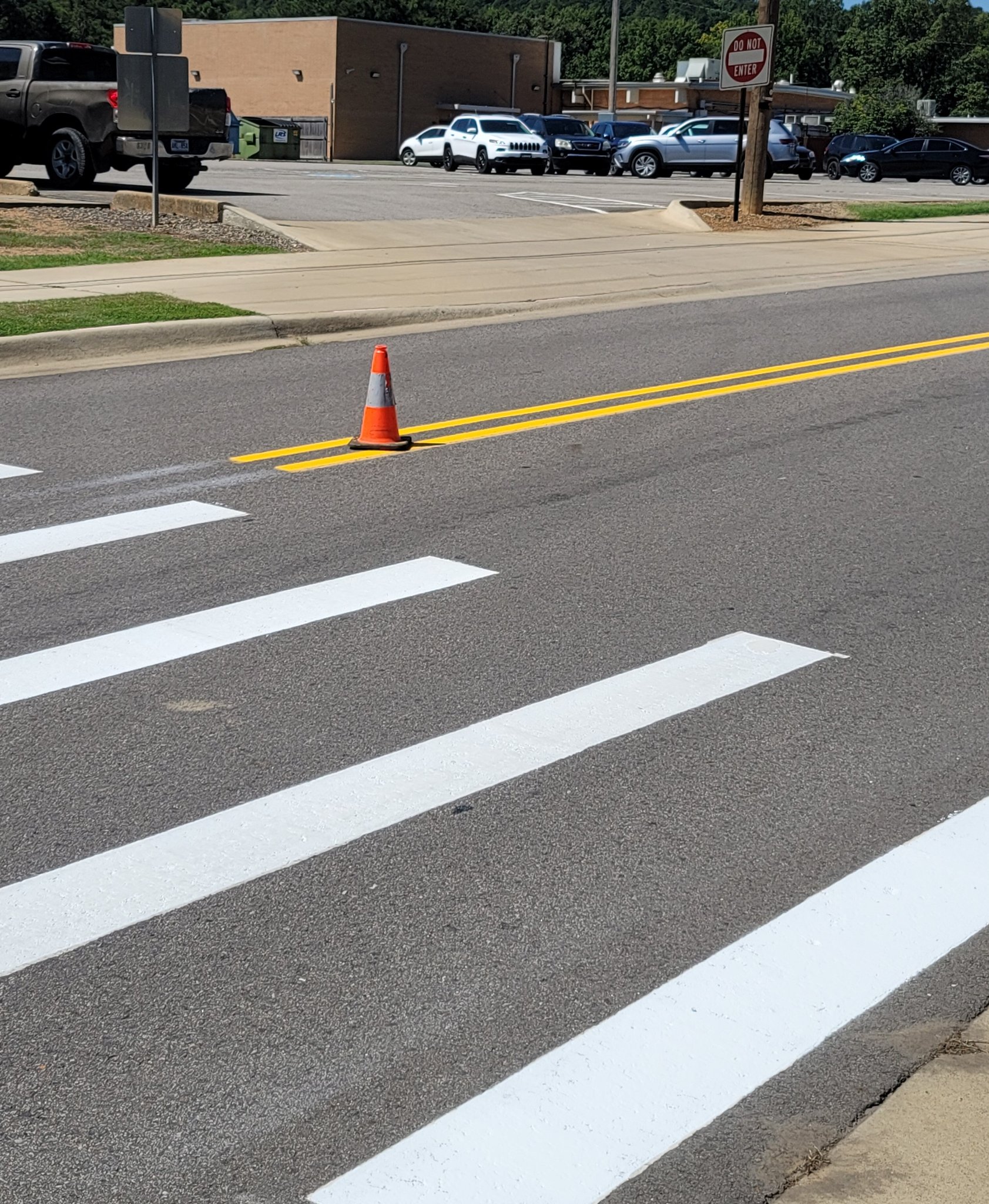 School zone thermoplastic markings - Russellville AR